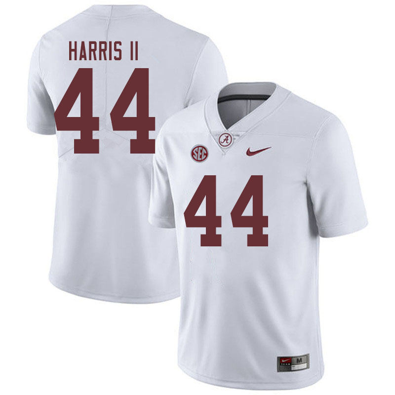 Men #44 Kevin Harris II Alabama Crimson Tide College Football Jerseys Sale-White